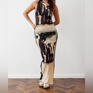 Sheer black & nude dress from urban outfitters